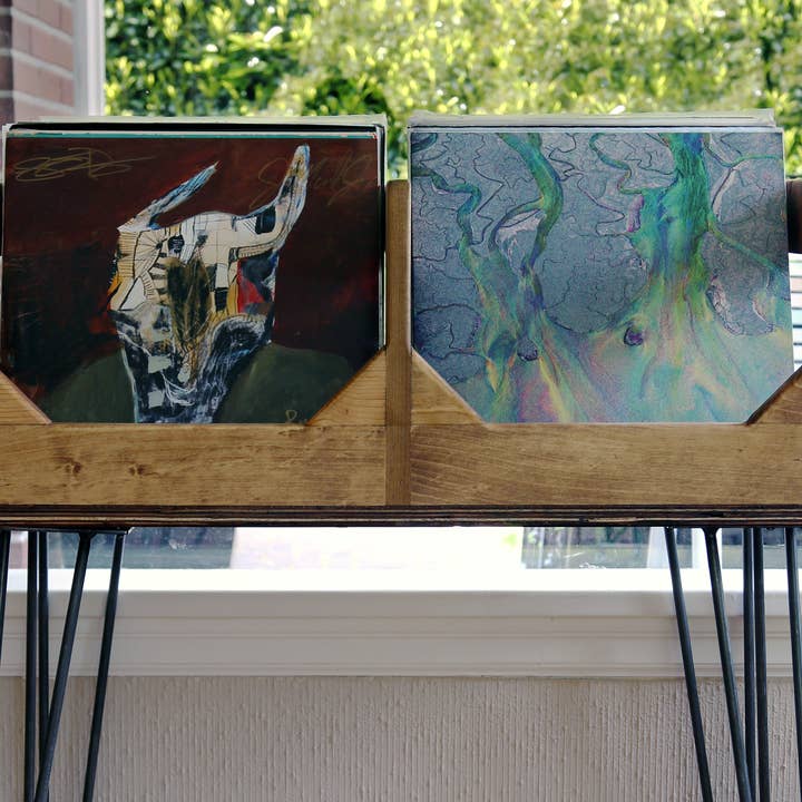 WickerWoodWorks - Wholesale Retailer display – Home & Living - The Deluxe Tall Boy Vinyl Record Storage3