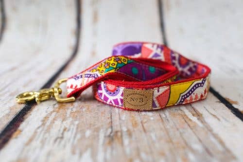 Finnegan’s Standard Goods - Wholesale Pet Collar - Dog - 1" SUMMER AFRICAN PRINT LEAD0