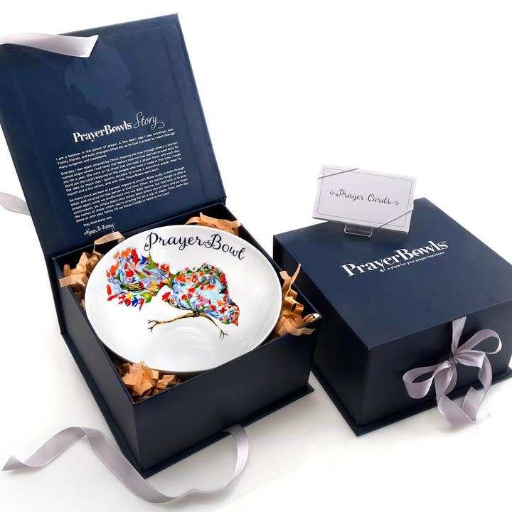 PrayerBowls - Wholesale Decorative Plate/Dish/Bowl - Psalm 91:4 Decorative PrayerBowl - The Josephine4