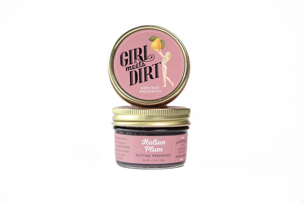 Girl Meets Dirt - Vente Conserve de fruits - Préserve de coupe de prune italienne 4.5oz