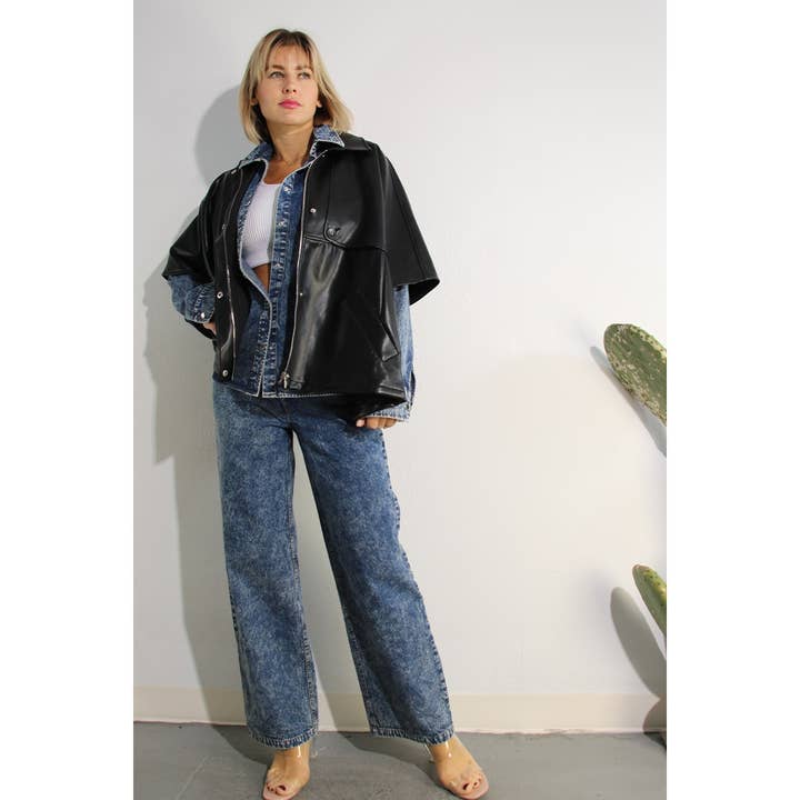 WASHED DENIM SHIRTS JACKEET AND PANTS SET for wholesale on Faire13