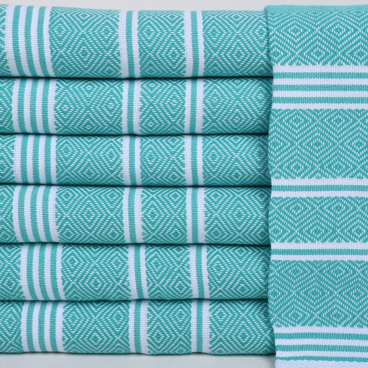 Organic Turkish Towels - Wholesale Hand towel - Hand Towel, Elegant Diamond Embroidery Design1