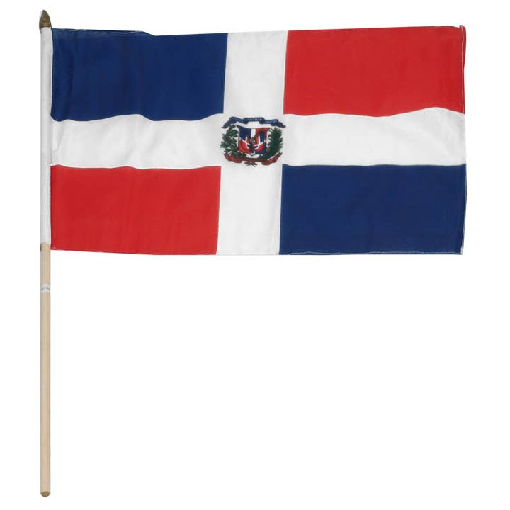 Montierte Flagge der Dominikanischen Republik, 30,5 x 45,7 cm für den Großhandel von 1-800 Flags