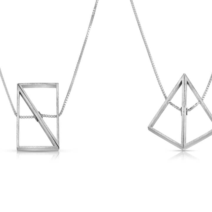 Morph Rectangle Necklace for wholesale by Flavia Bennett Designs