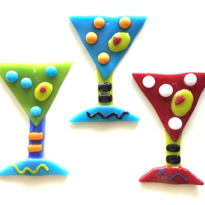 Fish Tales - Wholesale Ornament Set - Tini Time! Whimsical glass drink ornaments5