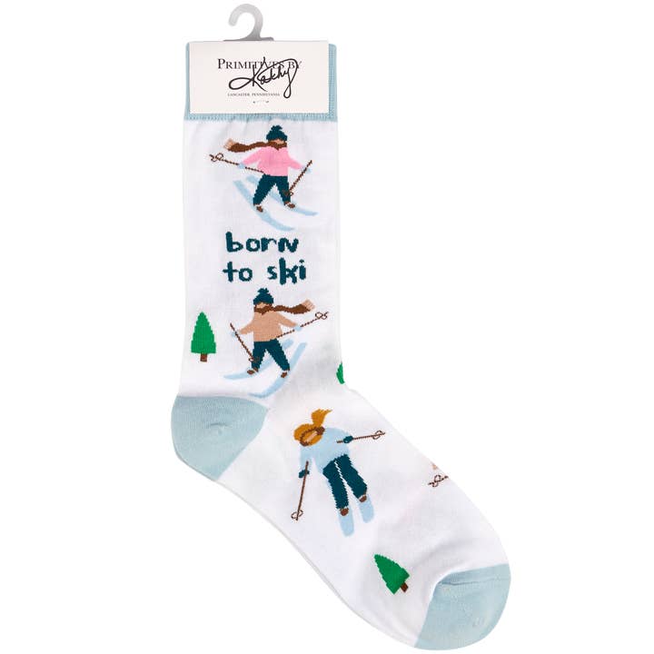 Primitives by Kathy - Wholesale Socks - Unisex - Born To Ski Socks3