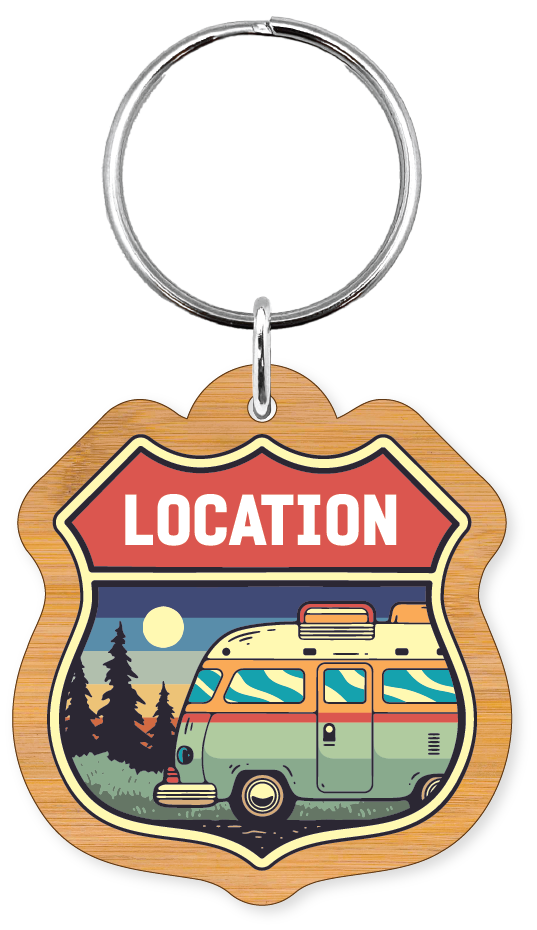 Morris Magnets - Wholesale Keychain - Unisex - Keychain - Route Sign Van Badge2
