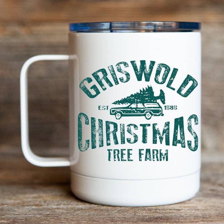 Tazza da viaggio per caffè da 12oz di Natale per la vendita all'ingrosso da parte di Stencil Art Canada