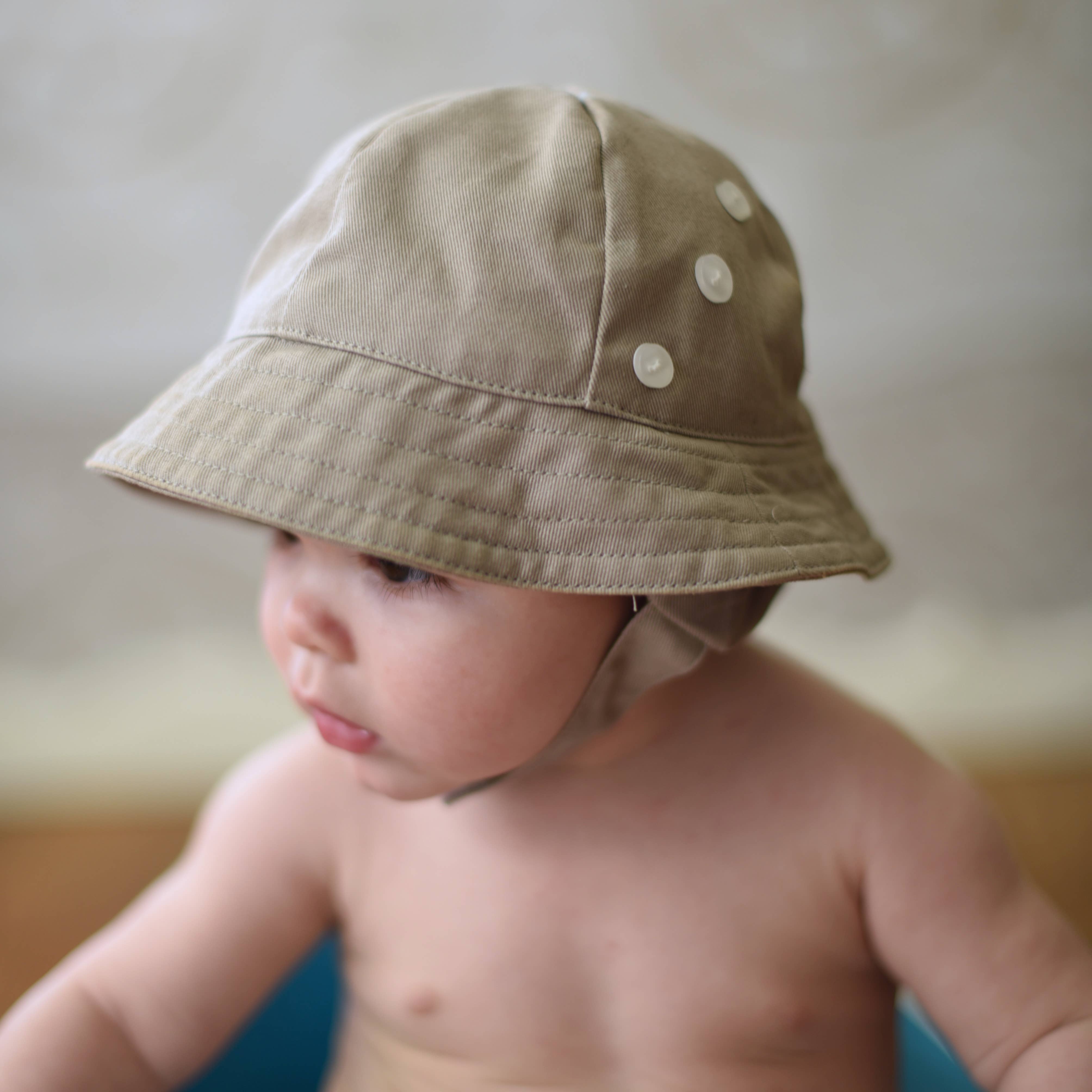 Huggalugs - Wholesale Bucket Hat - Kids - Tyrolean Sand Hat With Chinstrap Baby & Toddler SALE1