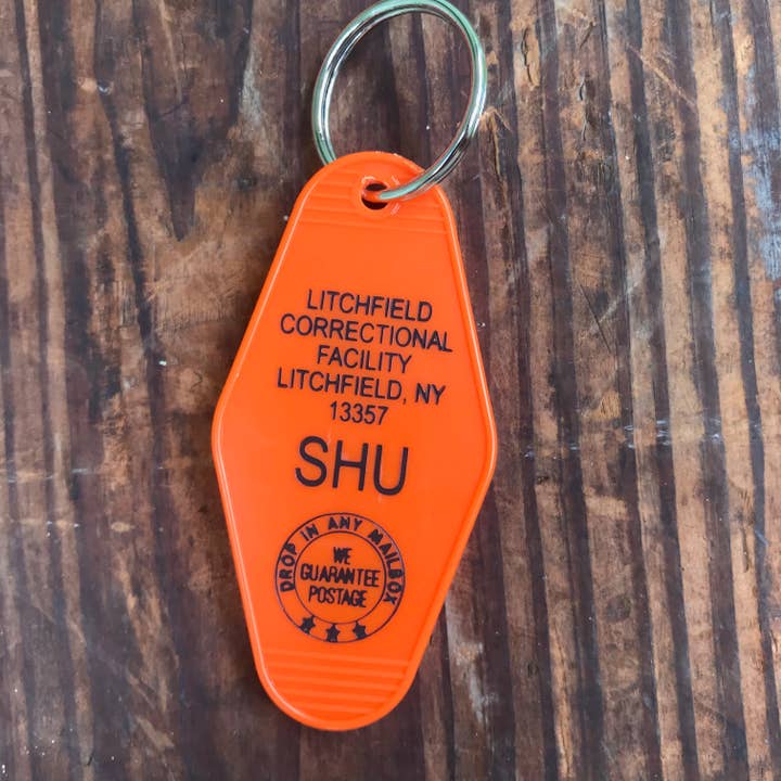 Motel Key Fob - Litchfield Correctional for wholesale by The 3 Sisters Design Co.