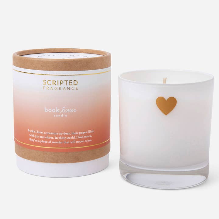 Book Lover Sojakerze für den Großhandel von Scripted Fragrance