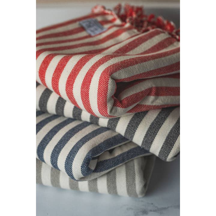 The Bali Market - Wholesale Bath Towel - Vertical Stripe Turkish Towel / Throw