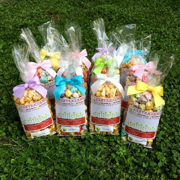 Spring Ribbon Bag Popcorn Bundle- 30pk for wholesale by Cornucopia Popcorn