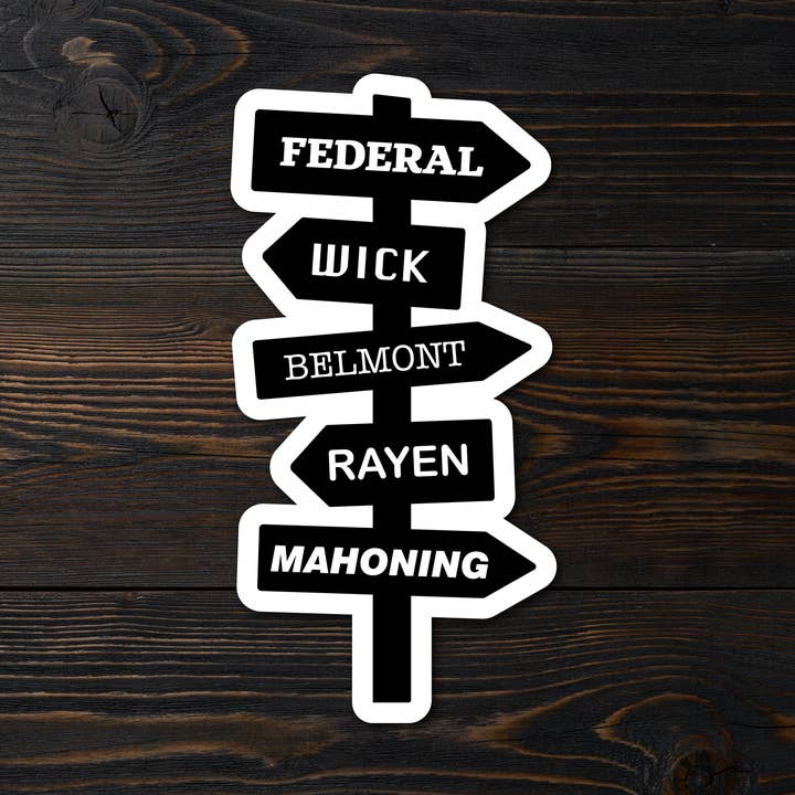 Youngstown Street Sticker for wholesale by Kase Wear