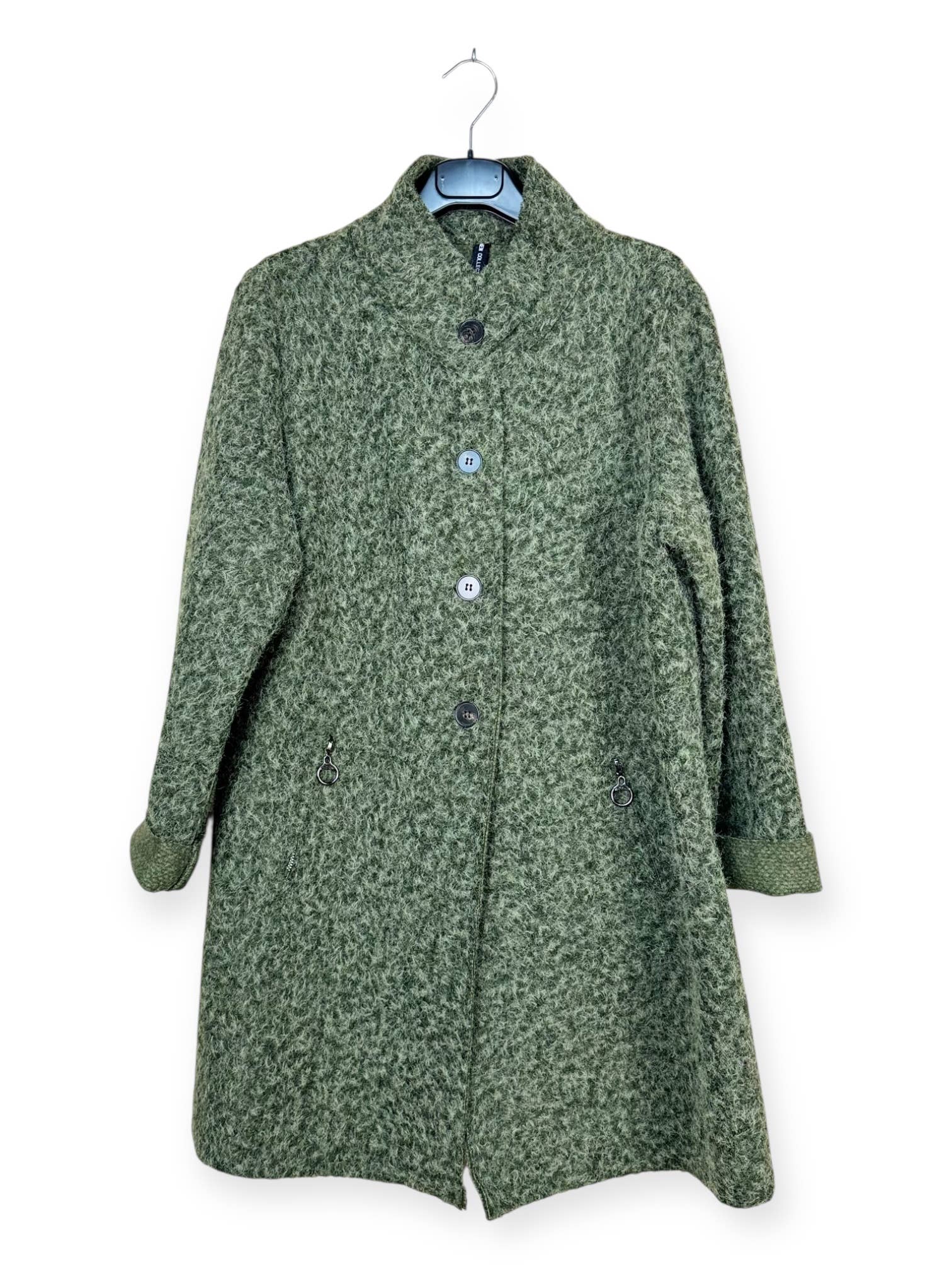 Lucky Nana – wholesale Rock - Dam – AH 25275 - Kappa med Knappar och Dolda Dragkedjefickor – Elegans8