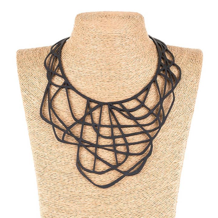 Orion Rubber Necklace for wholesale by paguroupcycle