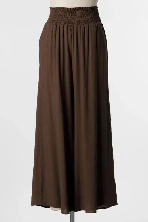 Final Touch – wholesale Pants – Women's – Heavy Gauze Wide Leg Pants - NP70263D-HV15