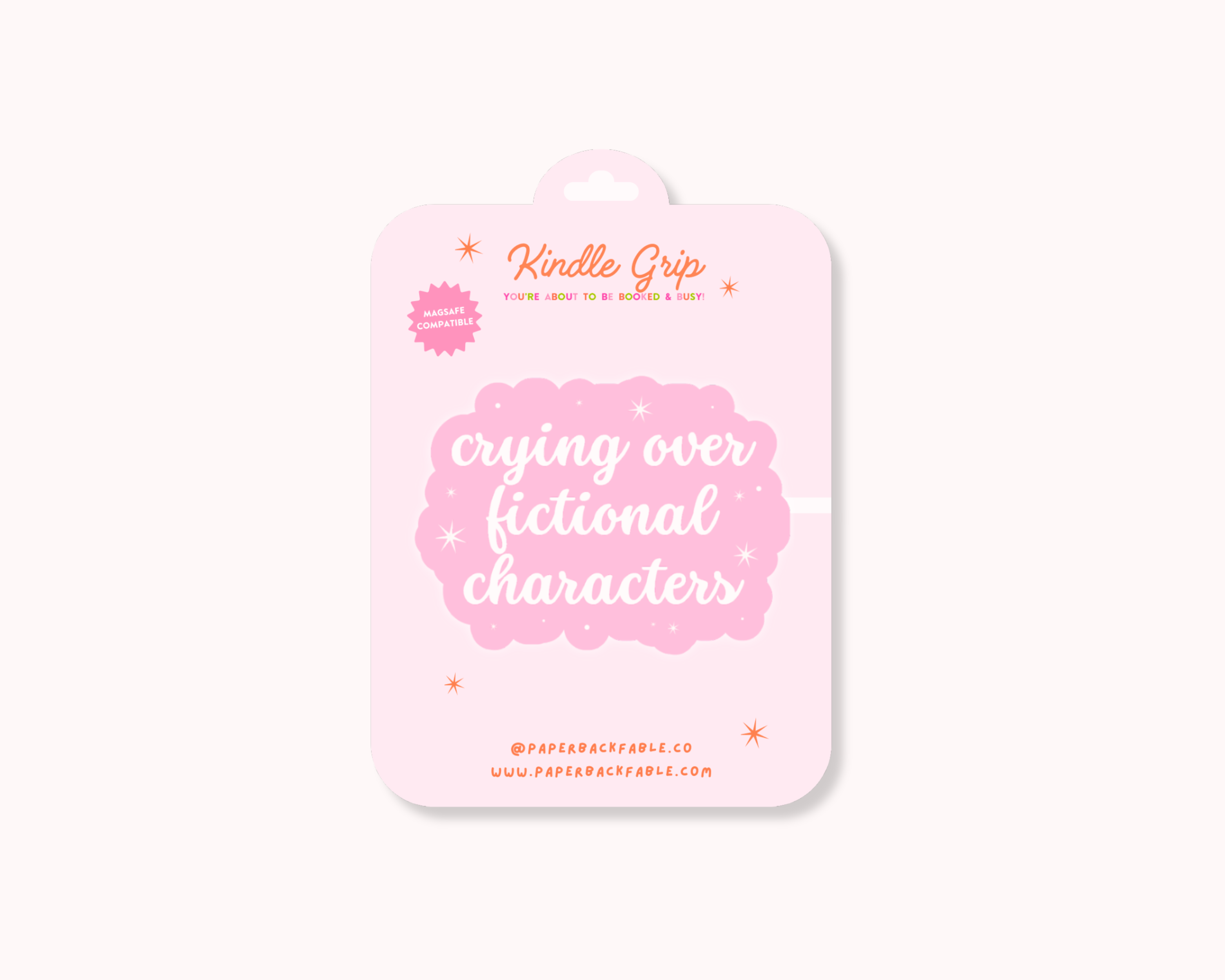 Paperback Fable & Co. – wholesale Phone grip – Crying Over Fictional Characters - Kindle Grip0