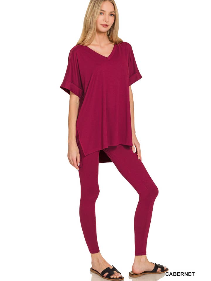 Vanilla Monkey - Wholesale Lounge Set - Women's - Brushed Dty Microfiber Loungewear Set1