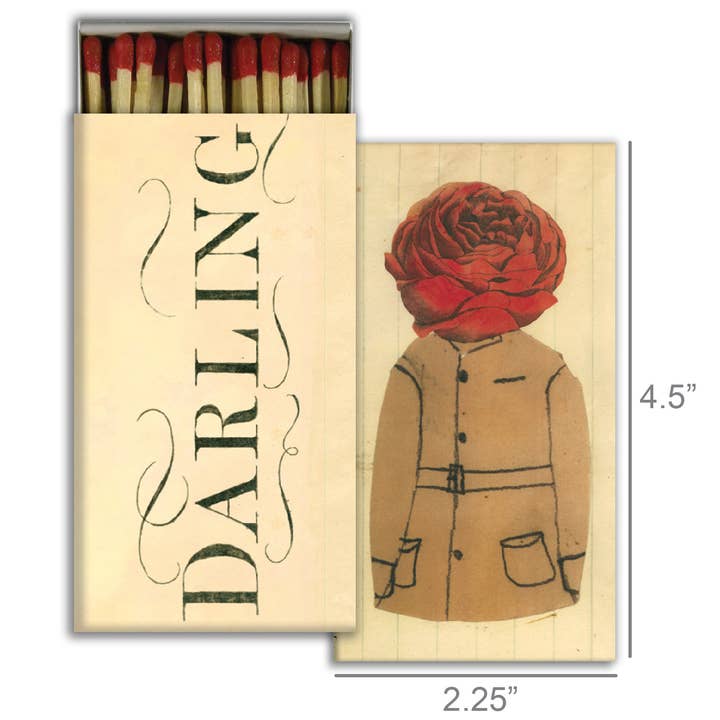 HomArt - Wholesale Matches - Match - Darling Paper Rose1