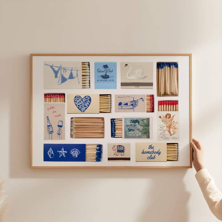 Vintage Matchbox Landscape Poster for wholesale by House of Saturn