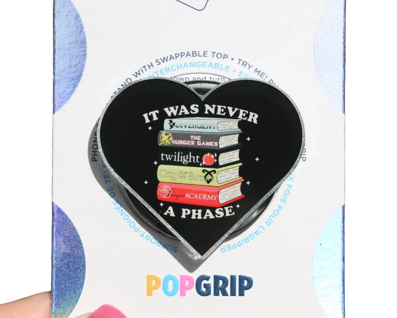 Ivy Resin Shop LLC - Wholesale Phone Grip - It Was Never A Phase Nostalgia YA Book Grip