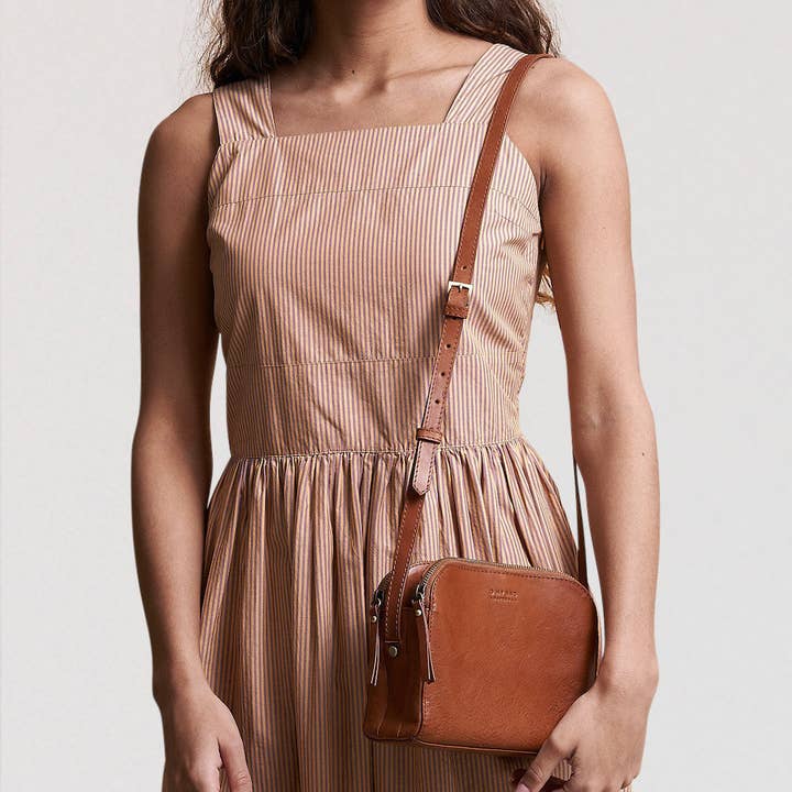 O My Bag - Vente Sac à bandoulière – femme - Emily - Bracelet en cuir - Cuir Cognac Stromboli5