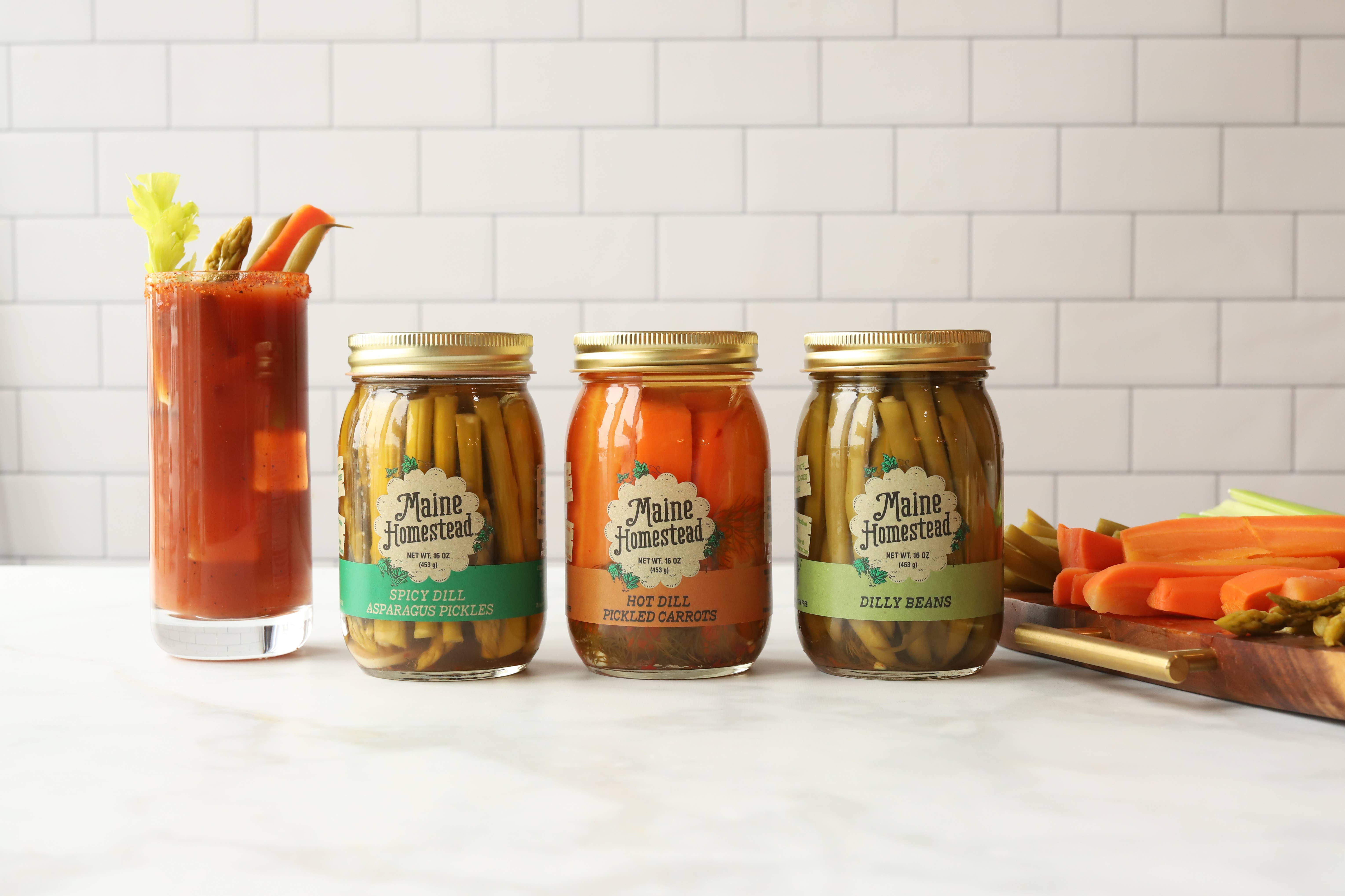 Maine Homestead Inc - Wholesale Pickled Vegetables - Spicy Dill Pickled Asparagus2