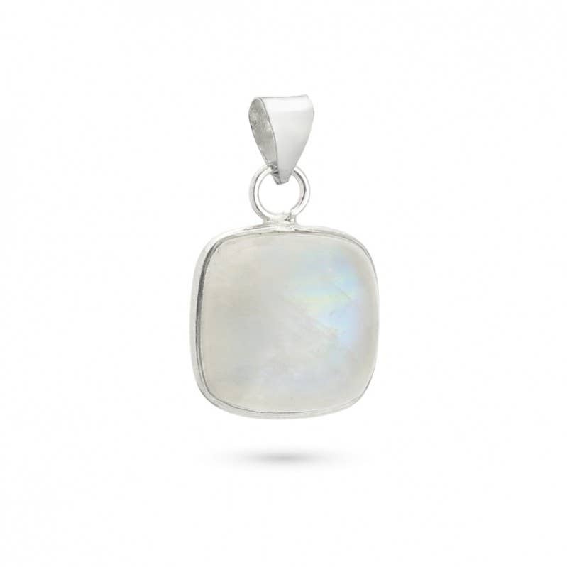 UniArt - Wholesale Individual Charm/Pendant - Silver Pendant with Stone, Basic Cushion Model7