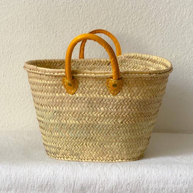 dear Morocco - Vente Paniers - Panier de marché français marocain avec petit poignée en cuir13