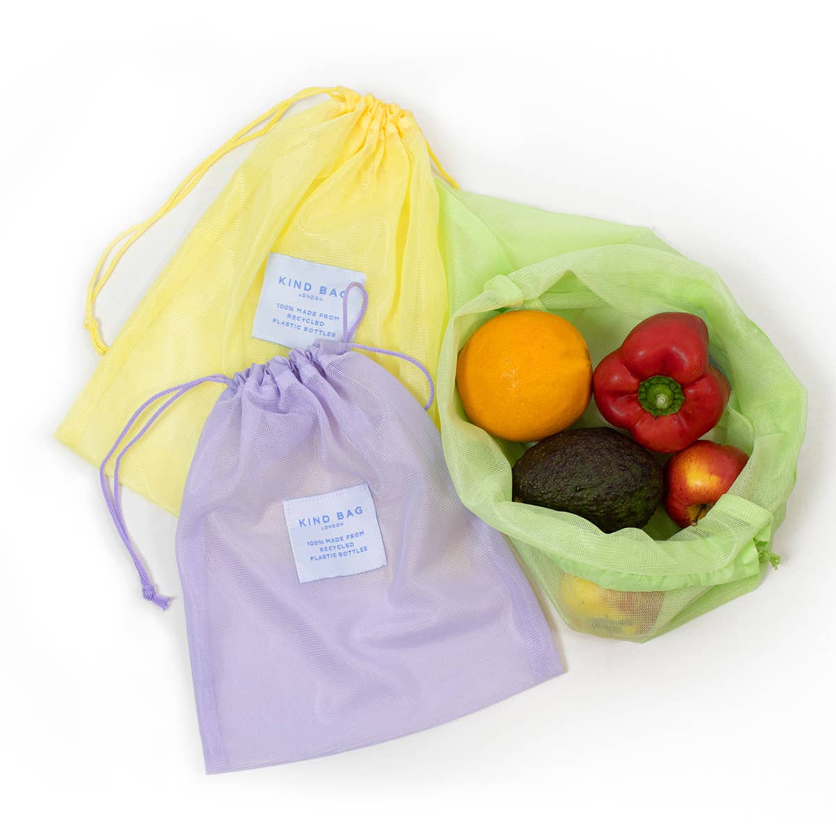 Until Pty Ltd - Wholesale Food storage wrap/bag - Kind Bag Reusable Mesh Bags (set of 3)2