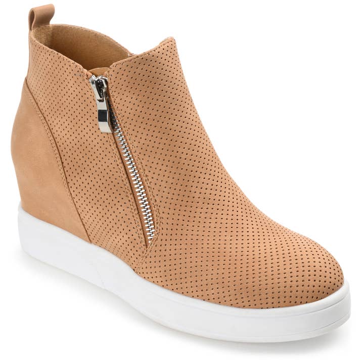 Journee - Wholesale Wedges - Women's - Pennelope Wedge Sneakers In Faux Leather3