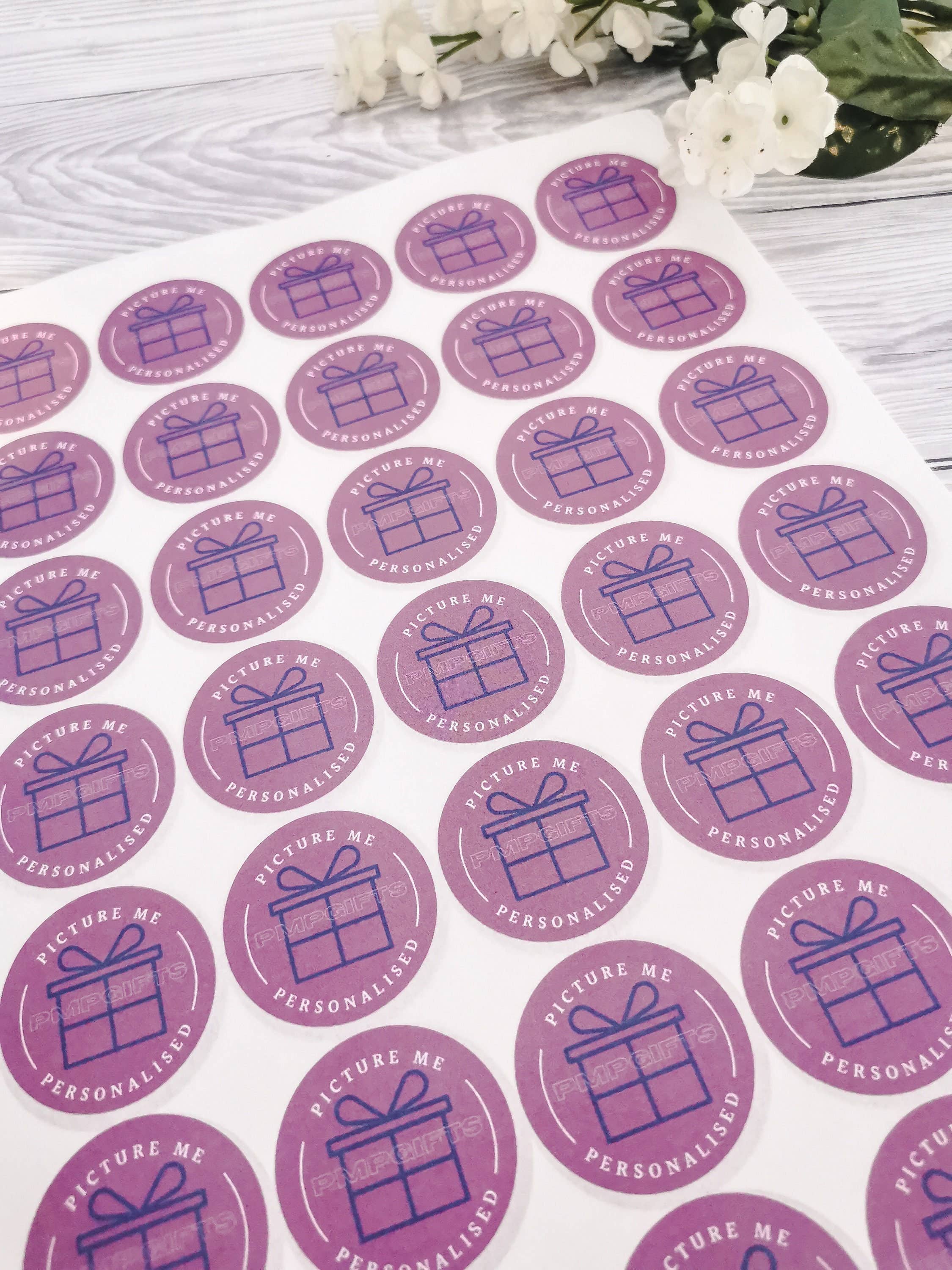 SR Creative Studio – wholesale Sticker – 37mm Round Matte Personalised Logo Stickers on A4 Sheets5