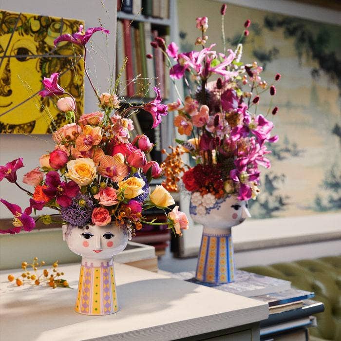 Danish Design Collective - Wholesale Vase - Bjørn Wiinblad - Eva - Long Base Ceramic 3D Plant Pot / Vase6