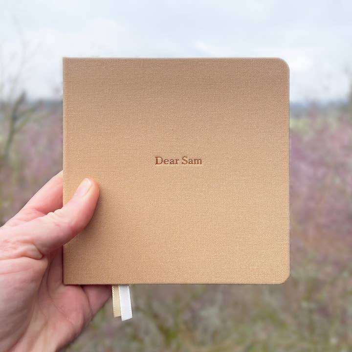 Studio Portmanteau - Wholesale Notebook - Custom Text Foil Embossed Square Linen Notebook, Earth Tones9
