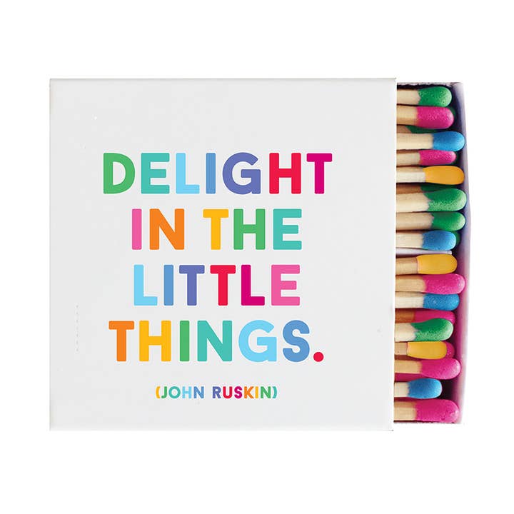 Matchboxes - X317 - Delight Little Things (John Ruskin) and other Purchase Wholesale personalized matches. Free Returns & Net 60 Terms on Faire trending on Faire.