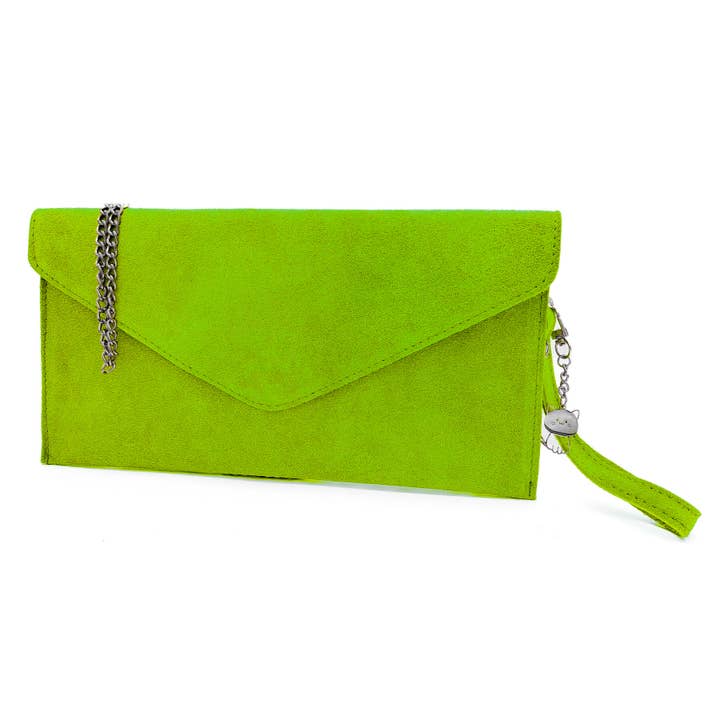 Ellas Trading - Wholesale Clutch Bag - Women's - Italian Suede Envelope Clutch Messenger Handbag17