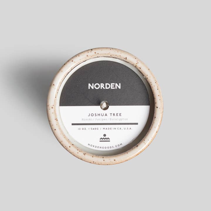 Norden - Wholesale Jar/Filled Candle - Joshua Tree 12 oz. Ceramic Candle1
