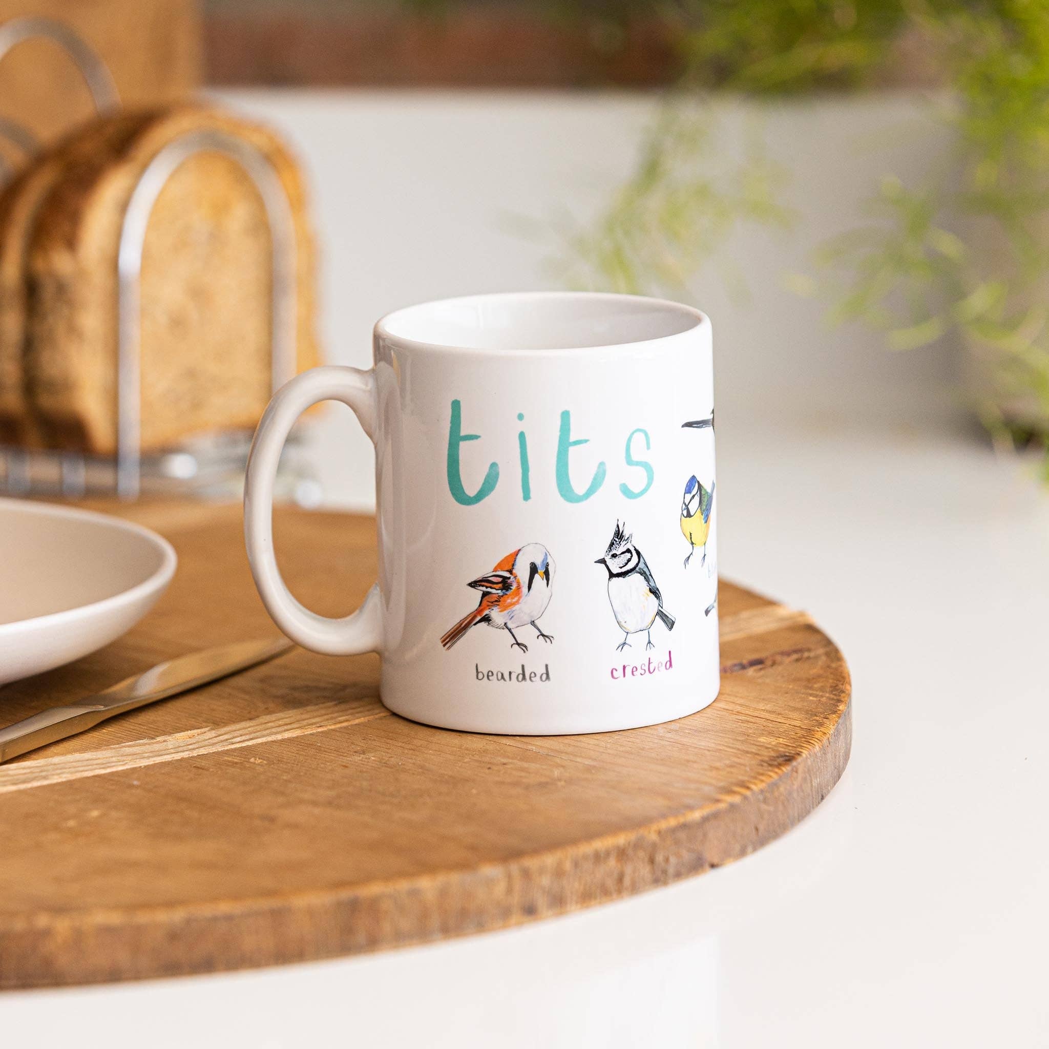 Sarah Edmonds Illustration - Wholesale Coffee Mug - Tits Ceramic Bird Pun Mug6