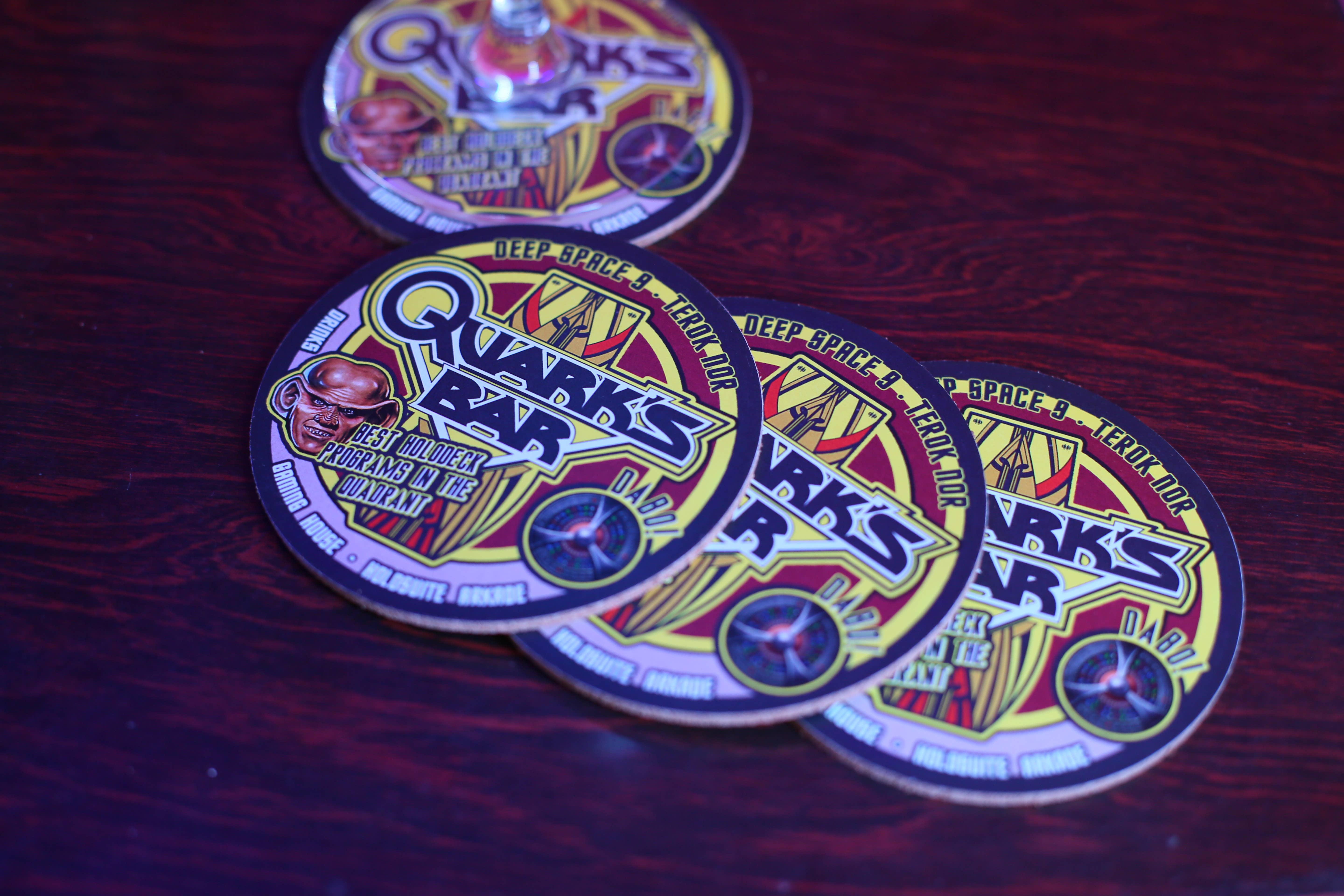 SciFi Nerds – wholesale Coasters – ST Cork Coasters, Pack of 4 Quark's Sci-Fi Decor7