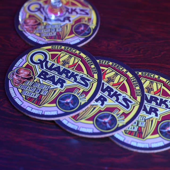 SciFi Nerds – wholesale Coasters – ST Cork Coasters, Pack of 4 Quark's Sci-Fi Decor7