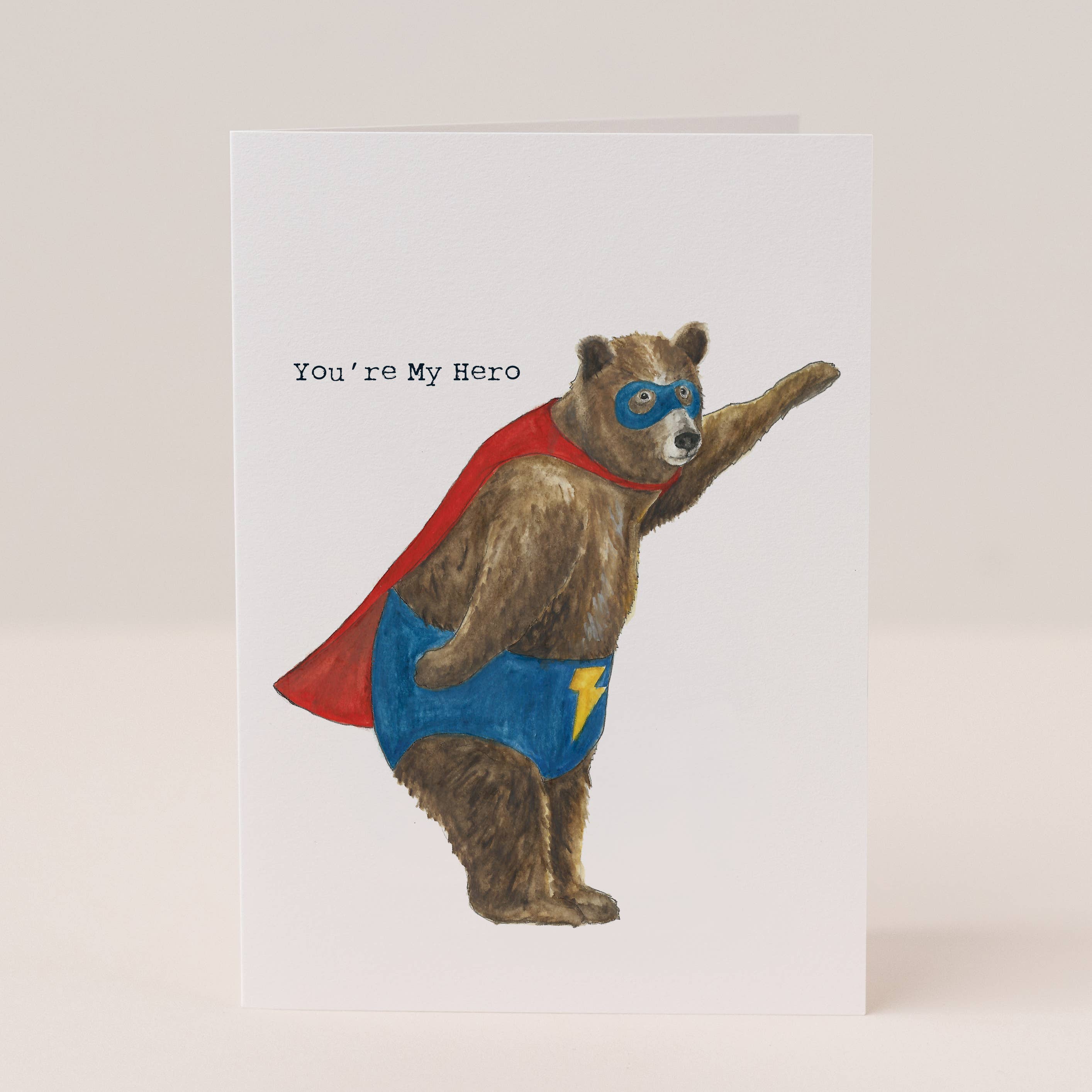 Mister Peebles - Wholesale Thank You Card - You're My Hero Card1