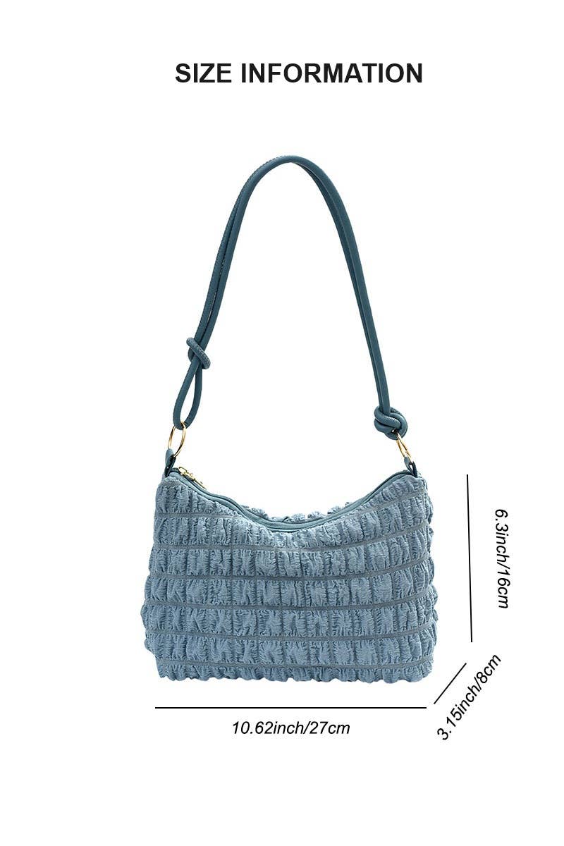 42POPS - Wholesale Shoulder Bag - Women's - ,,,,.....SI-26670 Cloud Puffy Pleated Crossbody Shoulder Bag9