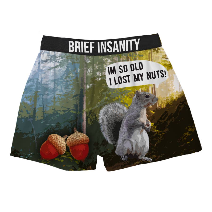Mens Dill Doe Boxer Briefs Funny Offensive Pickle Deer Graphic