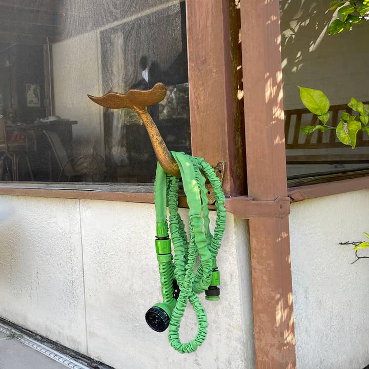 Zeckos – Engroshandel Haveværktøj – Bronze Finish støbejern hval hale haveslange væg krog6