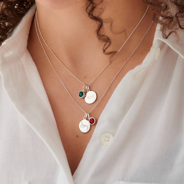 Gecko Jewellery - Wholesale Individual charm/pendant - 12mm Engravable Disc Pendant5