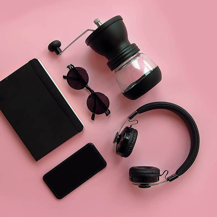 Mixpresso - Wholesale Coffee Grinder - Mixpresso Manual Coffee Grinder Set With Conical Ceramic Burr Two Glass Jars And Soft Brush, Manual Coffee Bean Grinder & Spice Grinder2