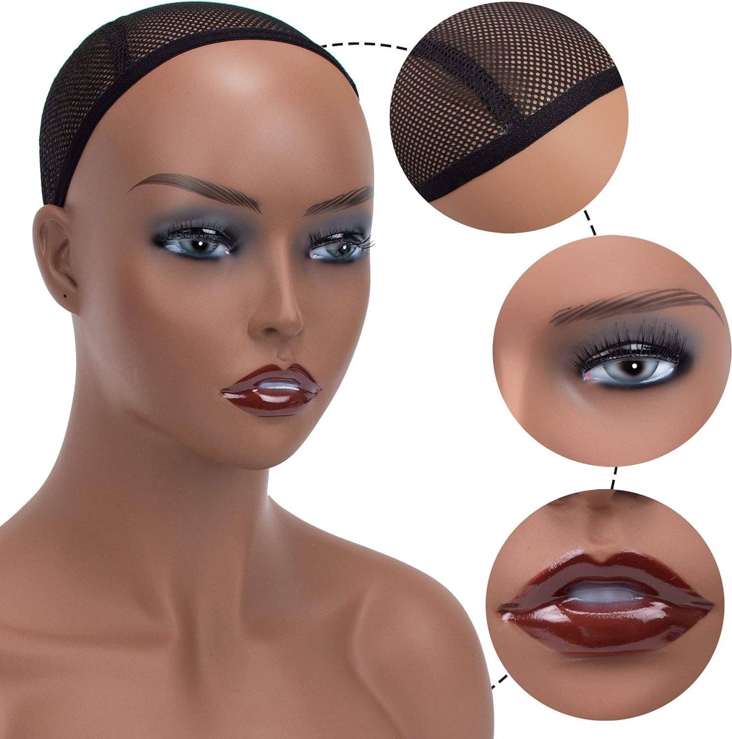 A1 PACIFIC INC. – wholesale Mannequin – Realistic Mannequin Head Bust Wig Display and Styling DE-AS2