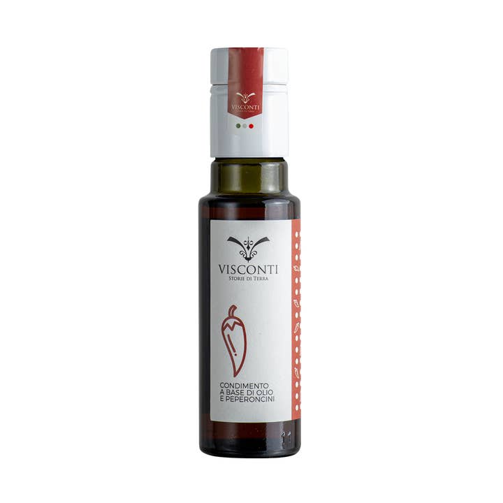 Conditioning Oil based on Extra Virgin and Chili Peppers 0.1l for wholesale by Visconti, Storie di Terra
