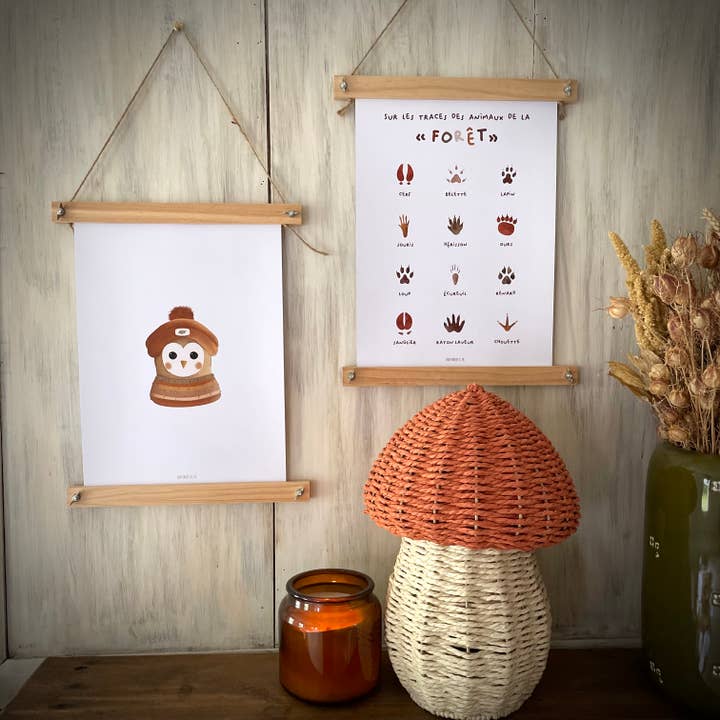 Papier Poetic - Wholesale Poster - “Animal Footprints” Forest Educational Poster/Poster1